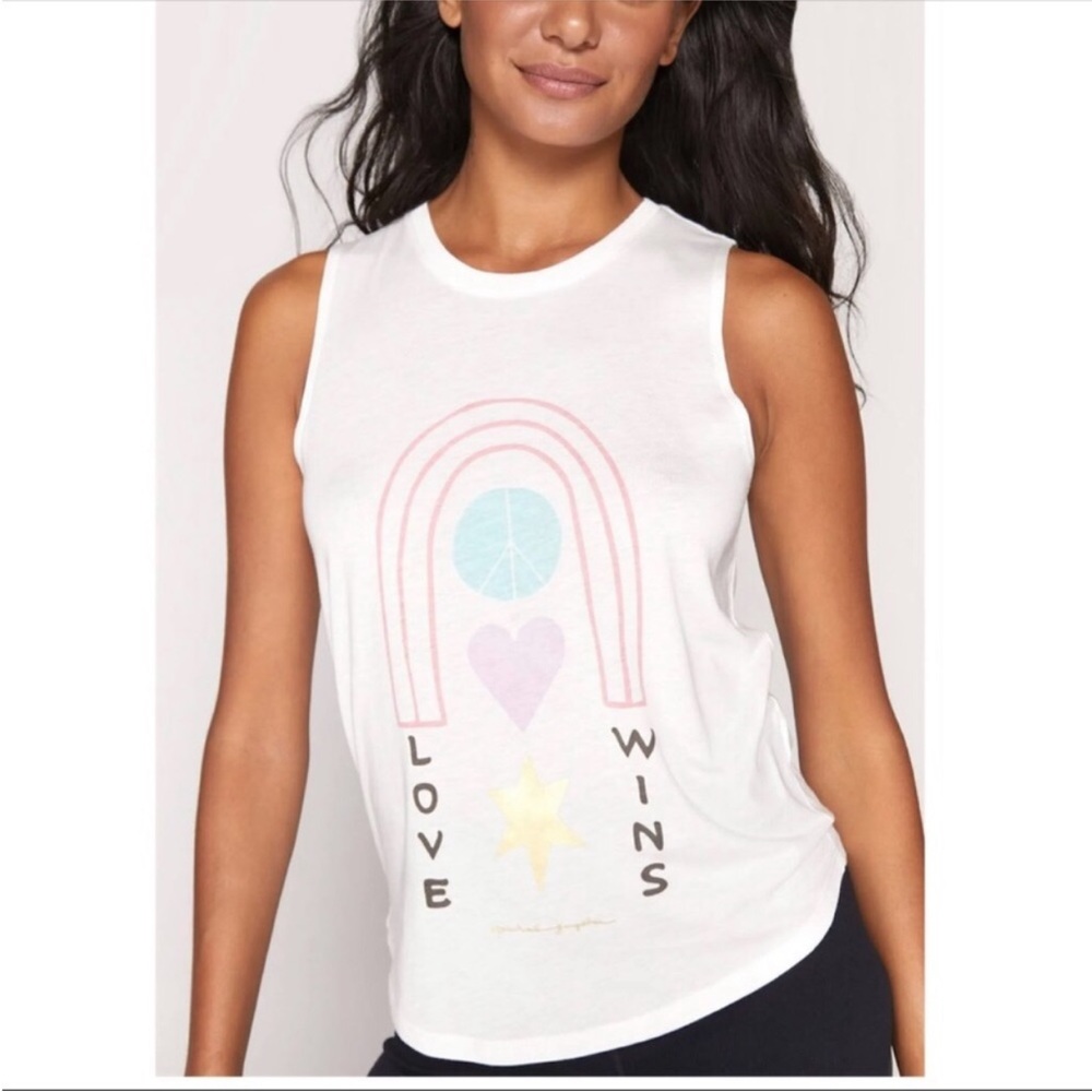 Spiritual Gangster Love Wins Tank Top Size XS Only Worn 2X!!!